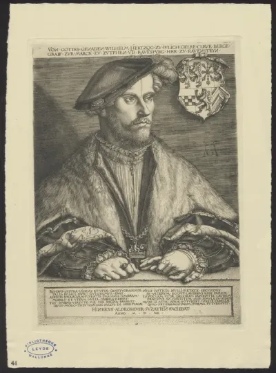 Portrait of William duke of Jülich, Gelre, Cleve etc