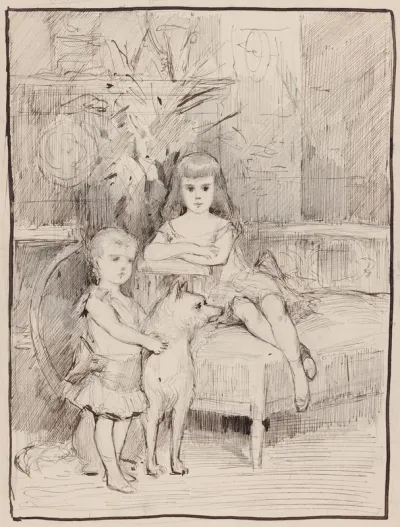 Portrait Study for Michael and Xenia, Children of Tsar Alexander III