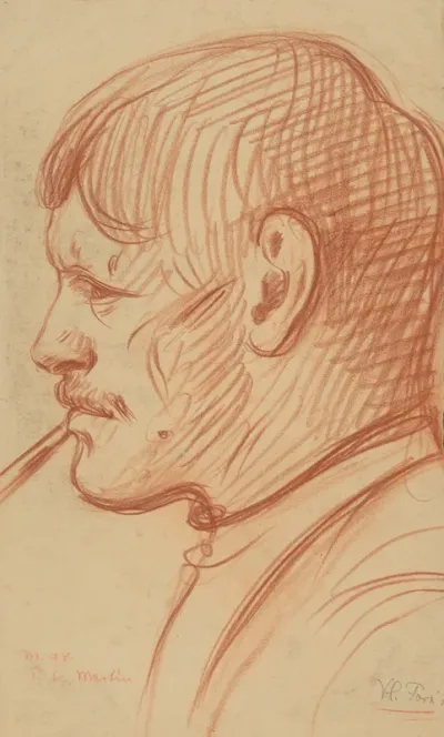 Portrait Study of a Man in Profile