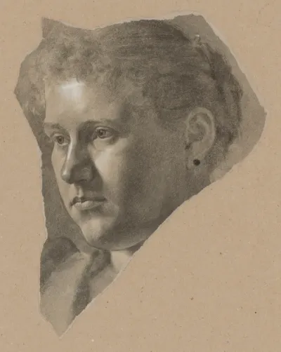 Portrait Study of Female Head 2.