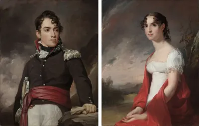 Portraits of Jean Terford David and Mary Sicard David