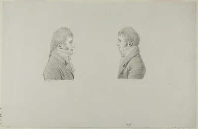 Portraits of King Louis Philippe & Antoine Philippe d'Orleans, duc de Montpensier
