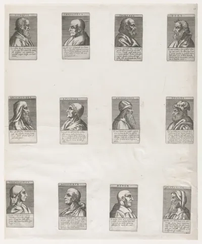 Portraits of the Ancient Philosophers, from "Speculum Romanae Magnificentiae"