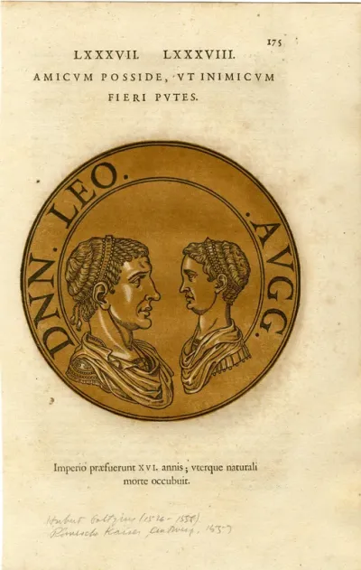 Portraits of the Roman Emperors (Icones imperatorum romanorum, ex priscis numismatibus ad vivum delineatae, & brevi narratione historica illustratae)
