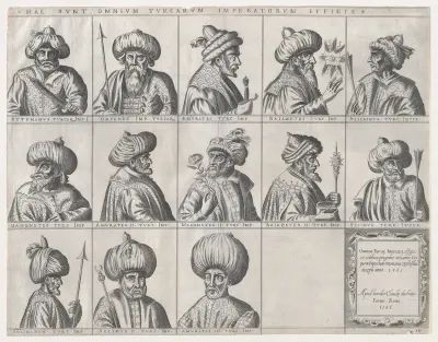 Portraits of Turkish Sultans, from "Speculum Romanae Magnificentiae"