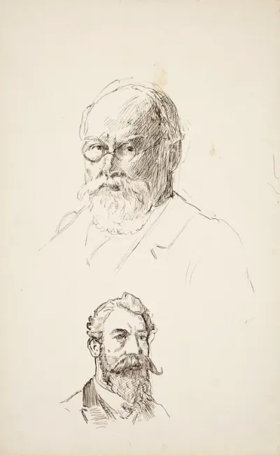 Portraits of Two Elderly Men