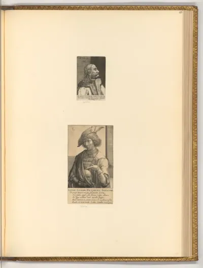Porträt Albrecht Dürer; Lucas van der Leyden