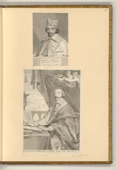 Porträt Alphonse-Louis du Plessis de Richelieu; Armand Jean du Plessis de Richelieu