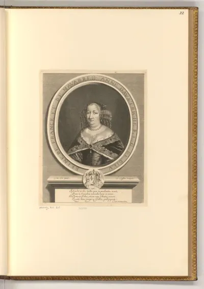 Porträt Anna von Österreich, Königin von Frankreich, Ehefrau von Louis XIII.