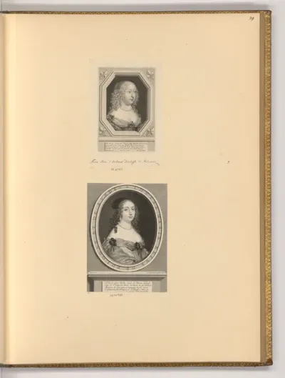 Porträt Anne Marie d’Orléans; Luisa Maria Gonzaga