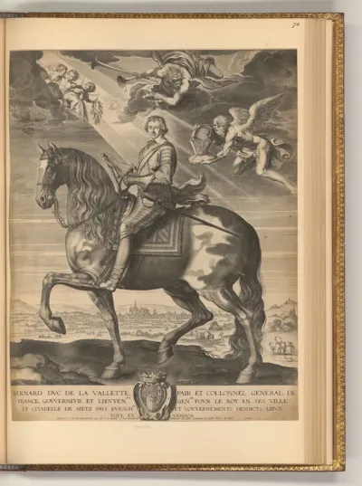 Porträt Bernard De Foix De La Valette zu Pferd