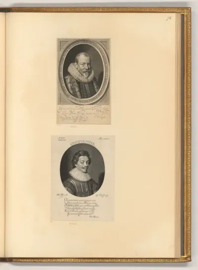 Porträt Bonifacius Junius; Constantijn Huygens