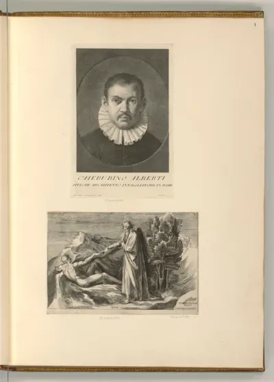 Porträt Cherubino Alberti; Erschaffung Adams
