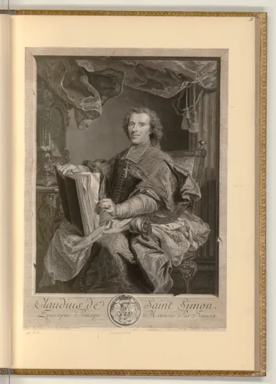 Porträt Claude Charles de Rouvroy de Saint Simon