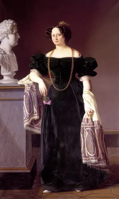 Porträt der Caroline Amalie of Schleswig-Holstein-Sonderburg-Augustenburg (1796-1881)