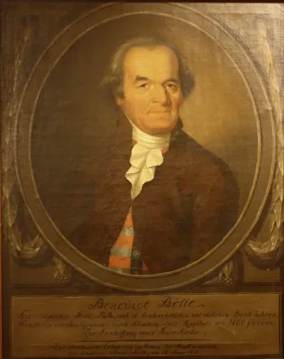 Porträt des ausgeschiedenen Ratsherrn und Rebstockwirts Benedikt Bölle.