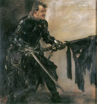 Porträt des Rudolf Rittner als »Florian Geyer« (I. Fassung)