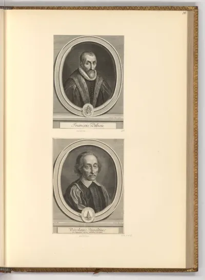 Porträt François Pithou; Nicolas Rigault