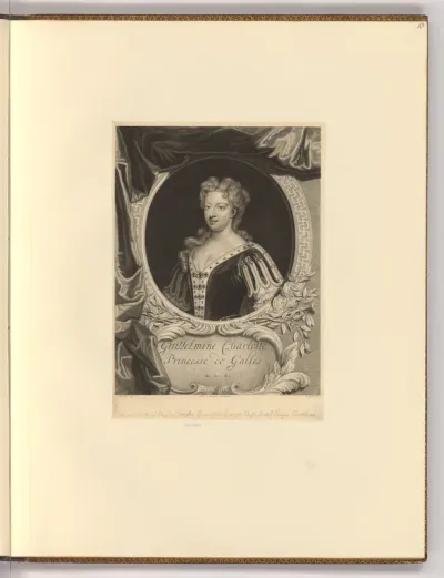 Porträt Guillemine Charlotte Princesse de Galles
