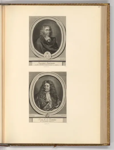 Porträt Jacques Sarazin; Jean de La Fontaine
