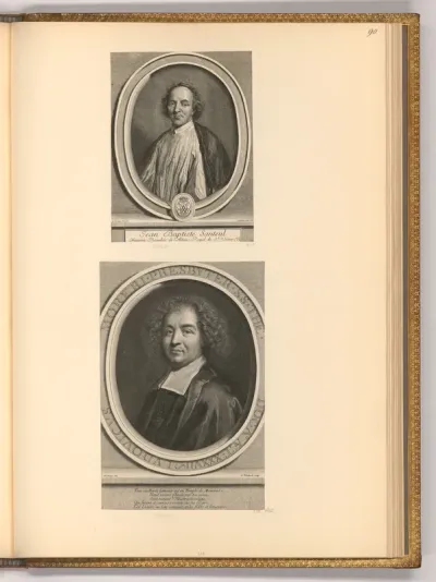Porträt Jean-Baptiste Santeuil; Louis Moreri
