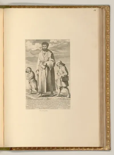 Porträt Johannes Leonardus Gerusus mit zwei Kindern
