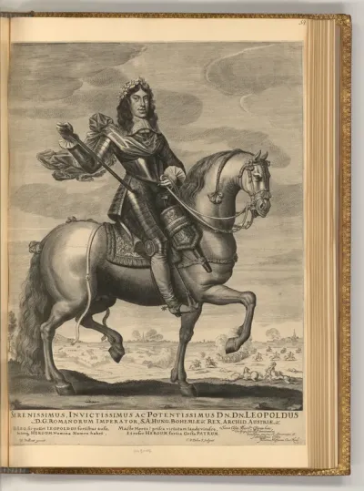 Porträt Kaiser Leopold I. zu Pferd