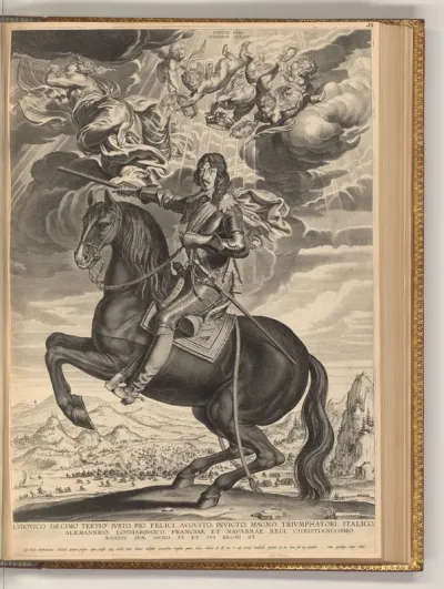 Porträt König Ludwig XIII. von Frankreich zu Pferd