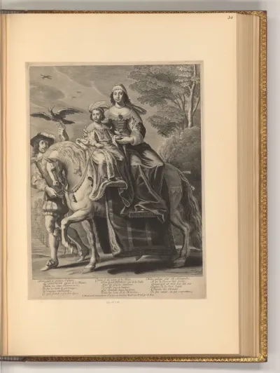 Porträt König Ludwig XIV. als Kind mit seiner Mutter Anna von Österreich