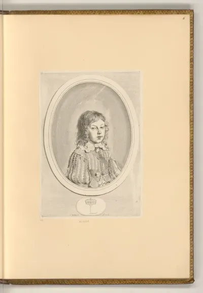 Porträt Louis XIV. als Kind im Oval