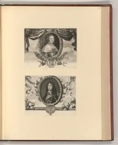 Porträt Maria Teresa von Spanien; Louis de Bourbon