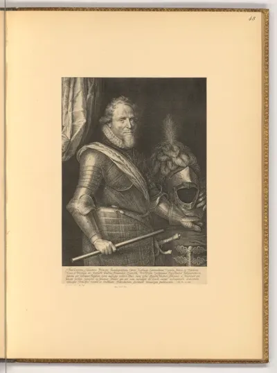 Porträt Moritz von Oranien im Harnisch