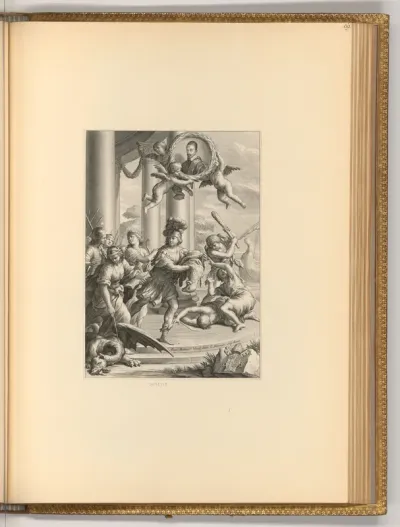 Porträt Papst Alexander VII., Jason mit dem goldenen Vlies (Allegorie)