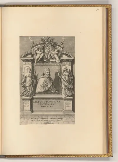 Porträt Papst Sixtus V. im Jahr 1585