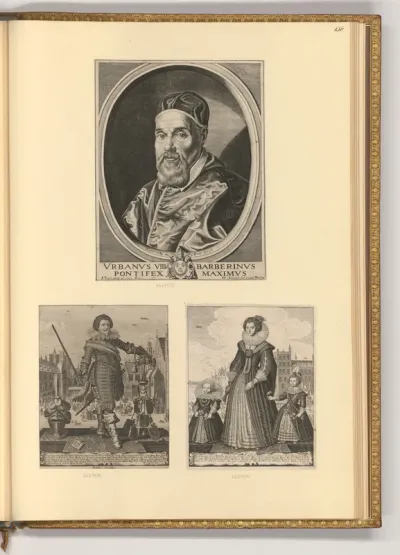 Porträt Papst Urban VIII.; Friedrich Heinrich von Oranien; Amalie zu Solms-Braunfels