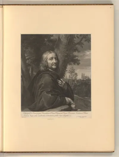Porträt Philippus de Champaigne Bruxellensis Pictor Regius