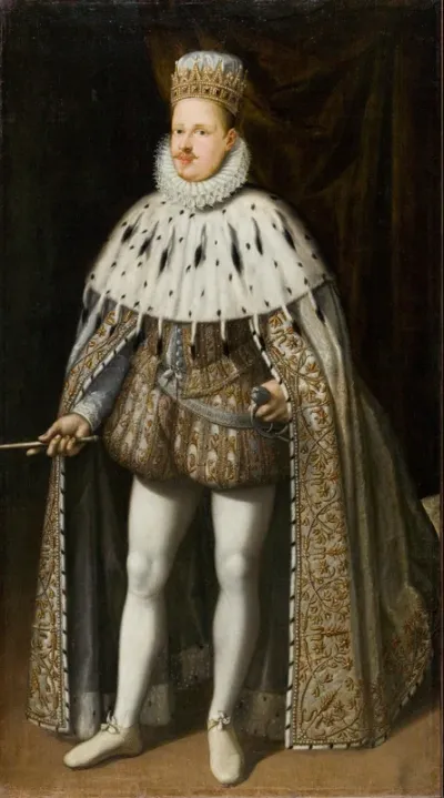 Porträt von Vincenzo I Gonzaga am Krönungstag