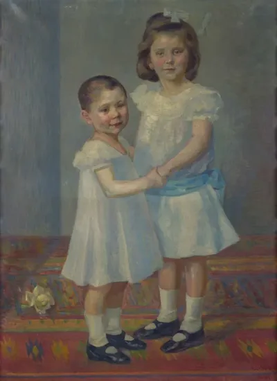 Porträt zweier Kinder