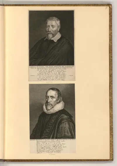 Porträts Albertus Huttenus; Arnoldus Geesteranus
