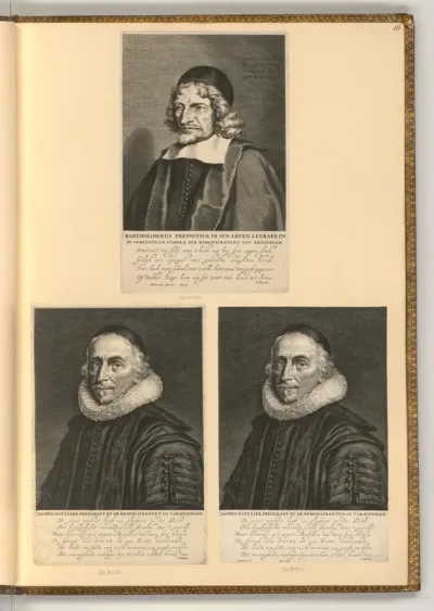 Porträts Bartholomæus Prevostius; Jacobus Batelier