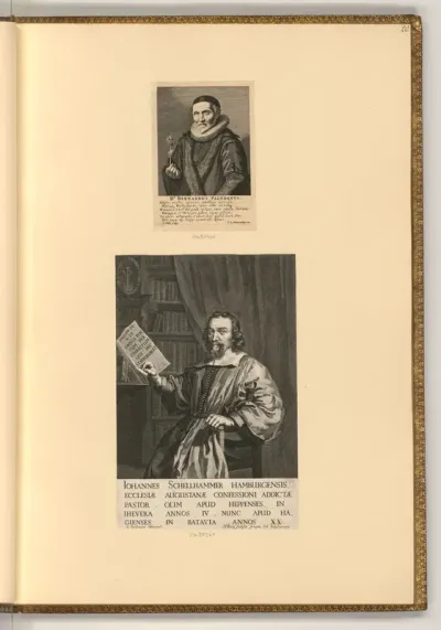 Porträts Bernardus Paludanus; Johannes Schellhammer