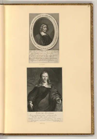 Porträts Gerardus à Wassenaer; Lieuwe van Aitzema