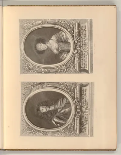 Porträts Kaiser Leopold I., Erzherzogin Claudia Felizitas von Österreich-Tirol