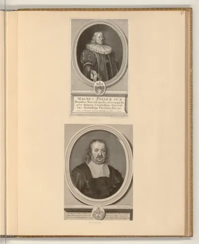 Porträts Magnus Fetzer. I. U. D., Marcus Antonius Jenisch