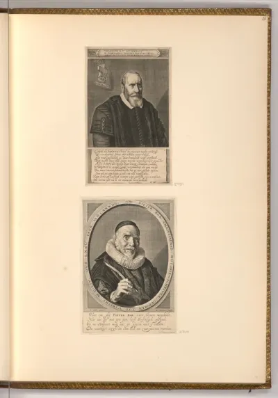 Porträts Sybrand Sixtius; Pieter Christiaensz. Bor