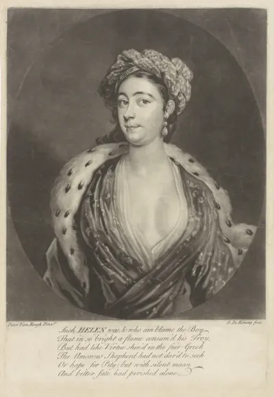 Portret Amelia Sophia de Walmoden gravin van Yarmouth