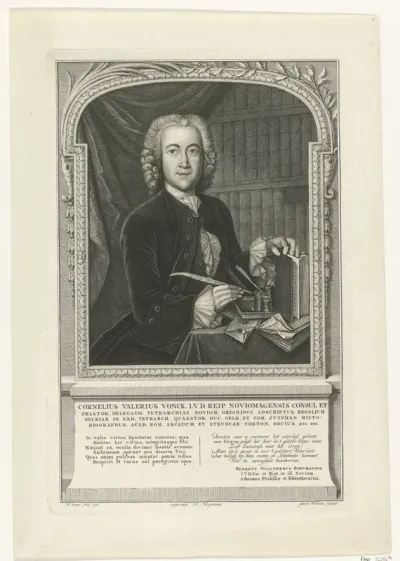 Portret Cornelius Valerius Vonck, burgemeester van Nijmegen
