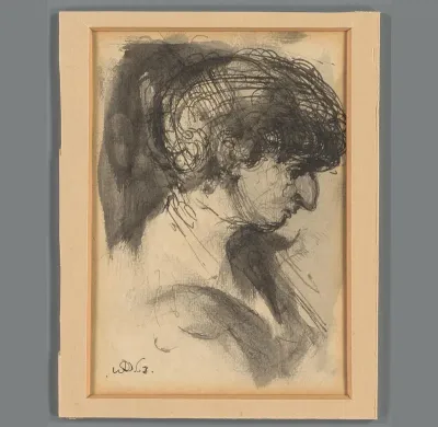 Portret, en profil, naar rechts