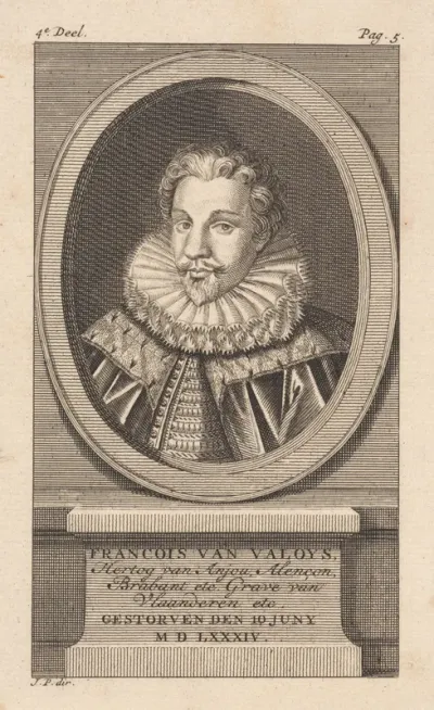 Portret François-Hercule van Valoys, hertog van Anjou