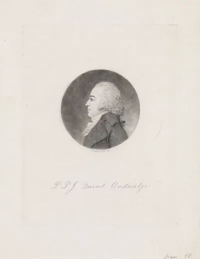Portret in profiel van Pieter Philip Juriaan Quint Ondaatje